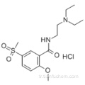Benzamid, N- [2- (dietilamino) etil] -2-metoksi-5- (metilsülfonil) CAS 51012-32-9
